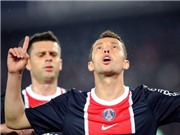 Bóng đá anh, ngoại hạng anh, lịch thi đấu euro 2012, Hạ gục Saint-Etienne, PSG phả hơi nóng sau gáy Montpellier